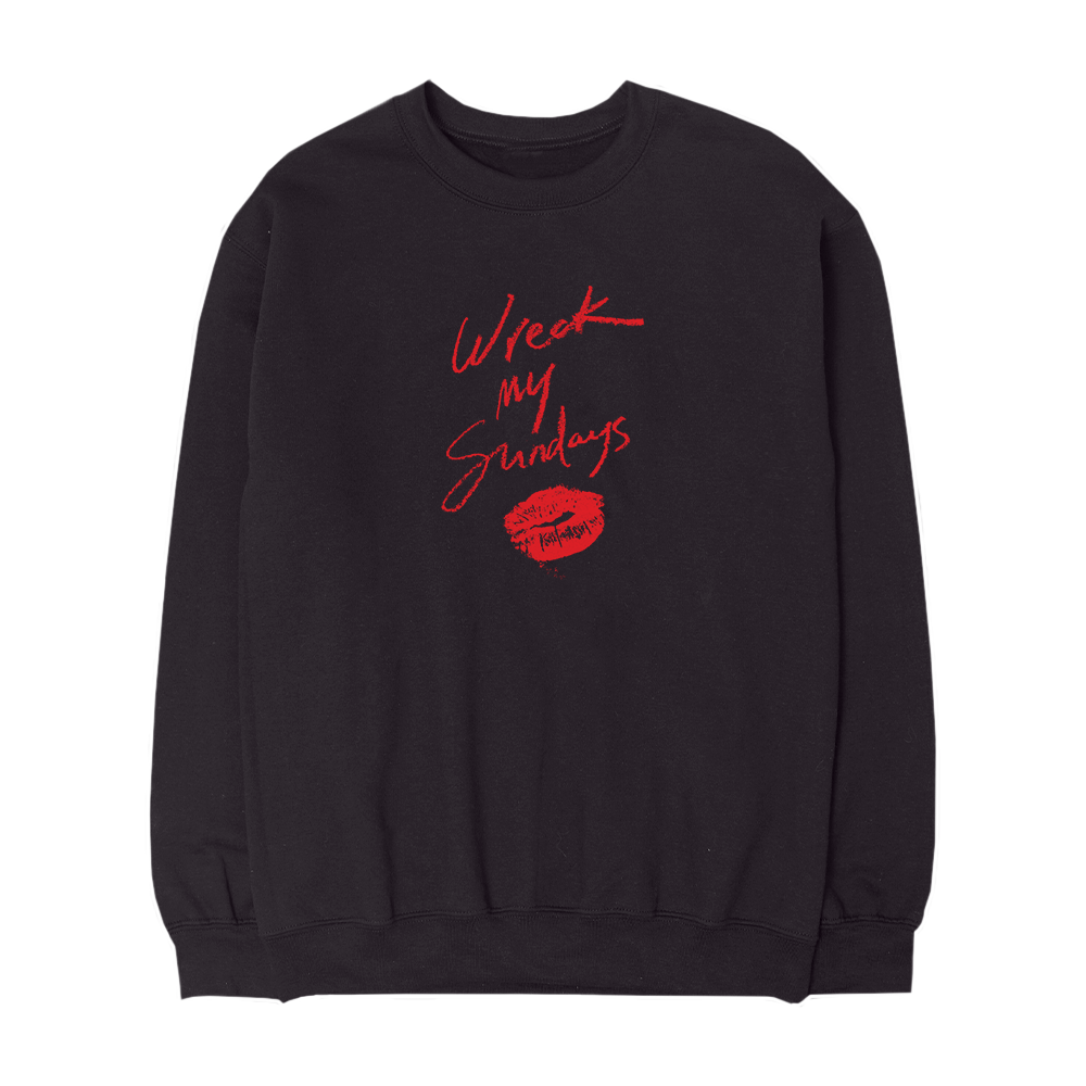 Wreck My Sundays Crewneck Black Front