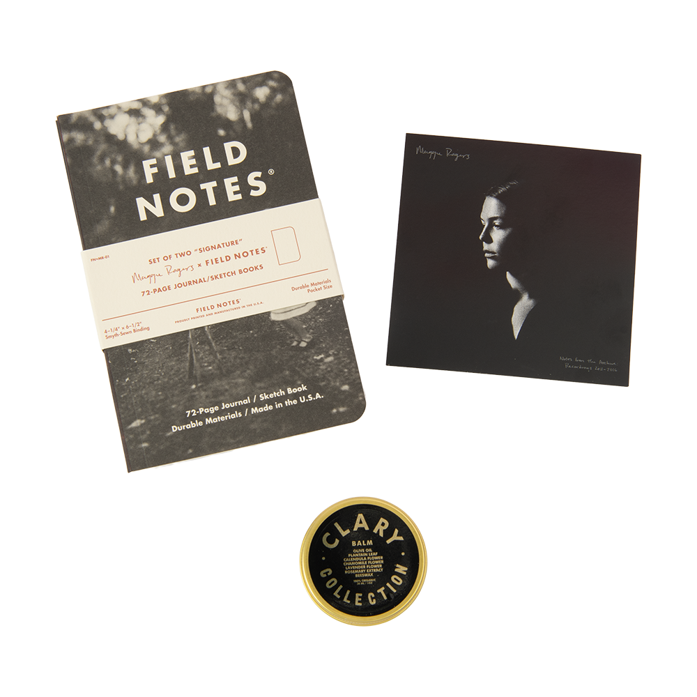 Maggie Rogers Gift Box Set with Balm and Field Notes Journal Contents