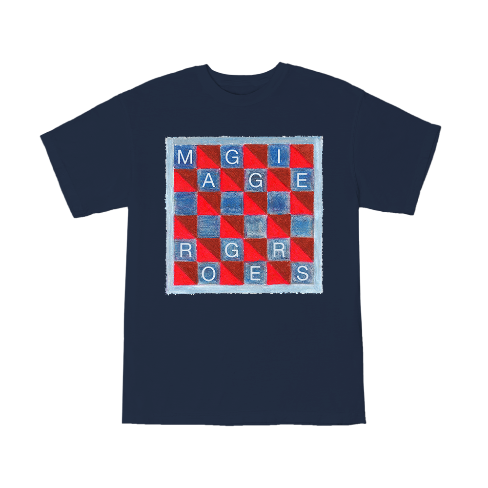 Checkmate Tee - Navy Front