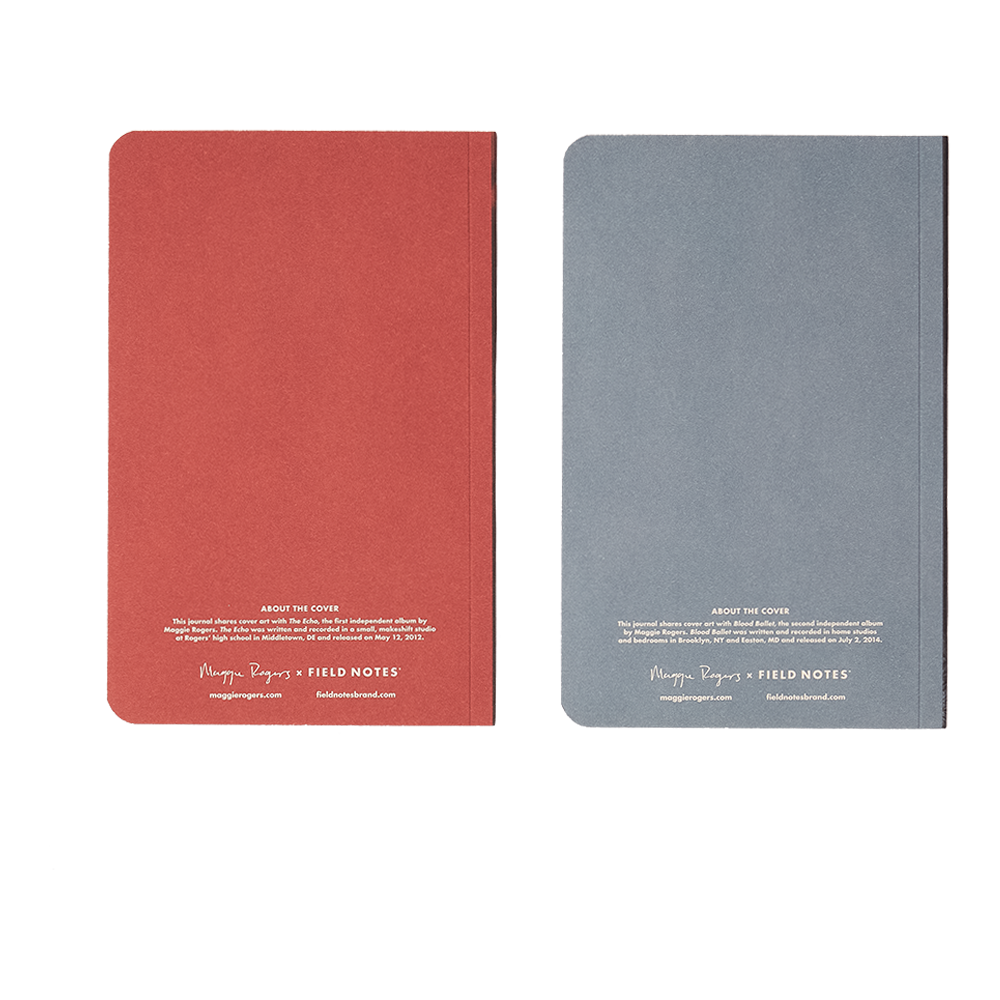Maggie Rogers Field Notes Back Side by Side
